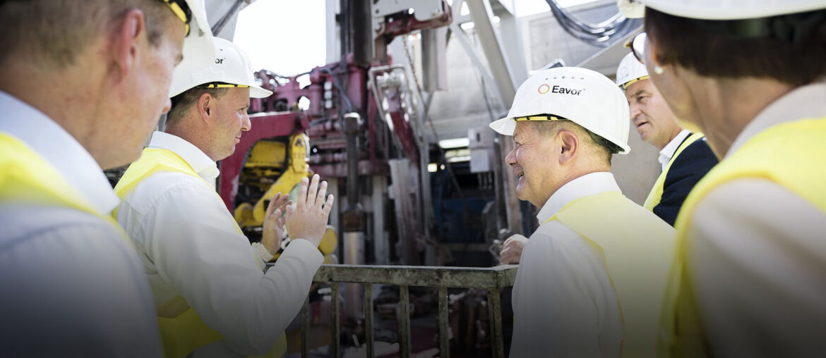 geotermálna energia Nemecko kancelar Scholz navsteva Eavor